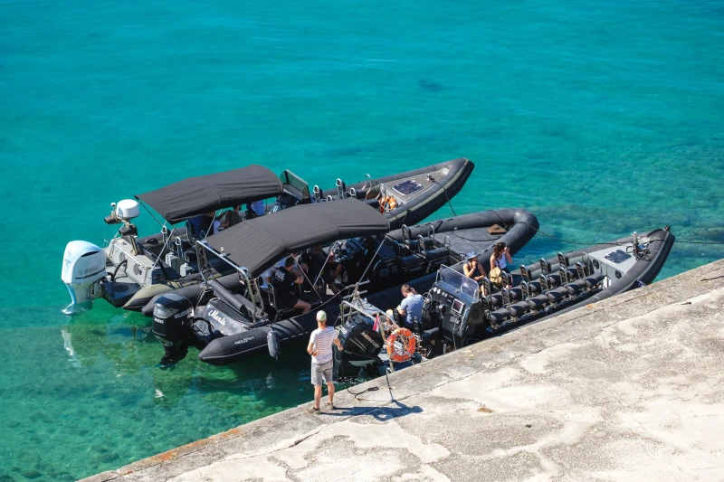 Private Half Day Speedboat Tour Split to Blue Lagoon, Šolta and Trogir