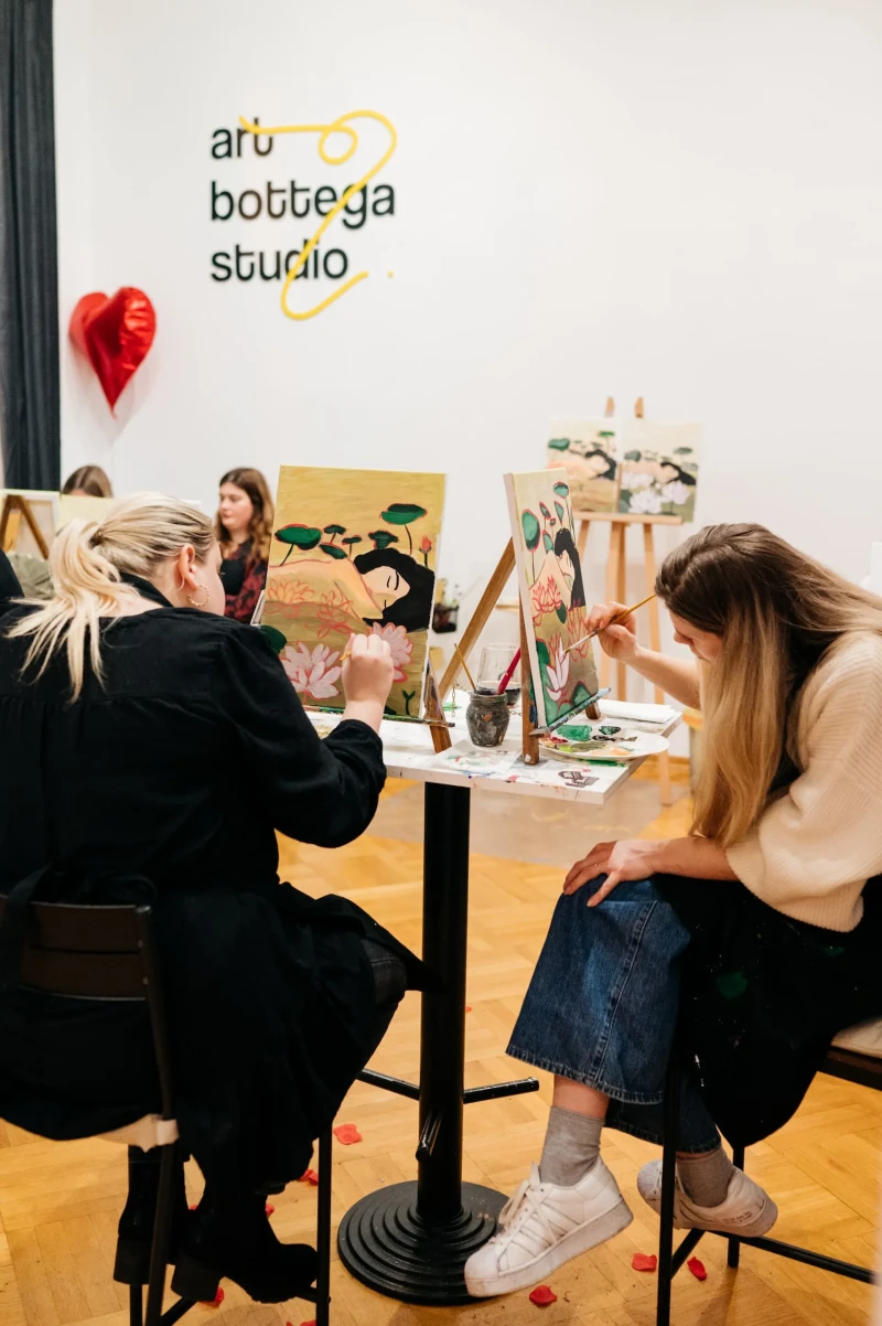 Split Wine & Paint – zabavna radionica slikanja s neograničenim vinom (bijelo, crno, rosé)